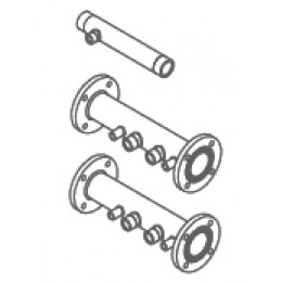 Комплект труб подачи и обратки с газовой трубой для одного котла Baxi (7105775)